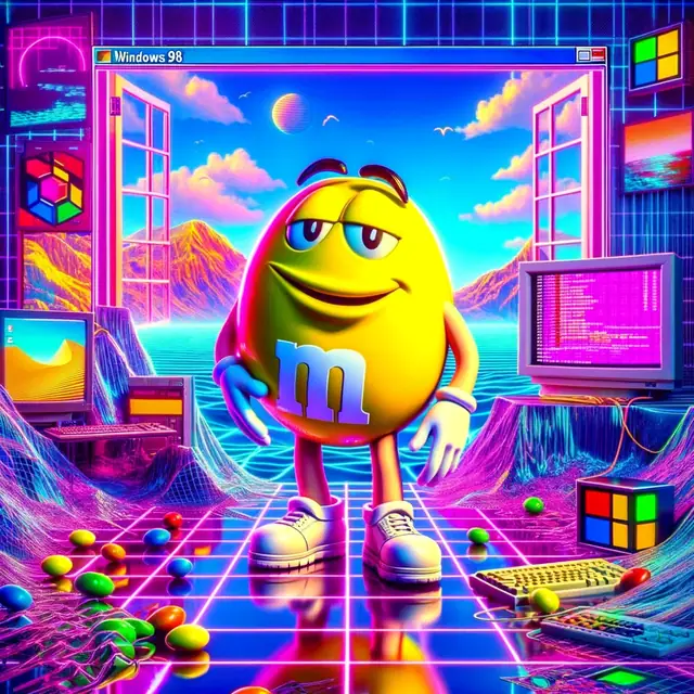 vaporwave yellow